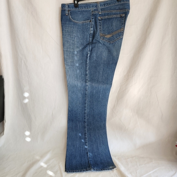 Southern Thread mens Denim blue Jeans size 38R boot cut. Some wear on hems - Picture 2 of 6